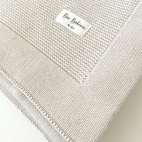 Couverture en maille de coton biologique pour bébé - Pour les mômes