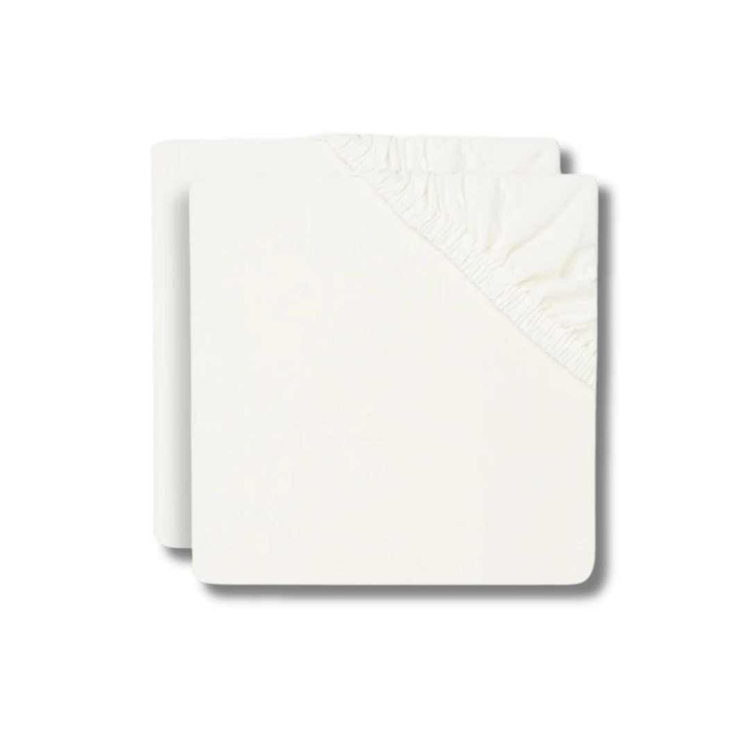 Drap - housse jersey - Ivoire (Lot de 2) pour bébé - Pour les mômes