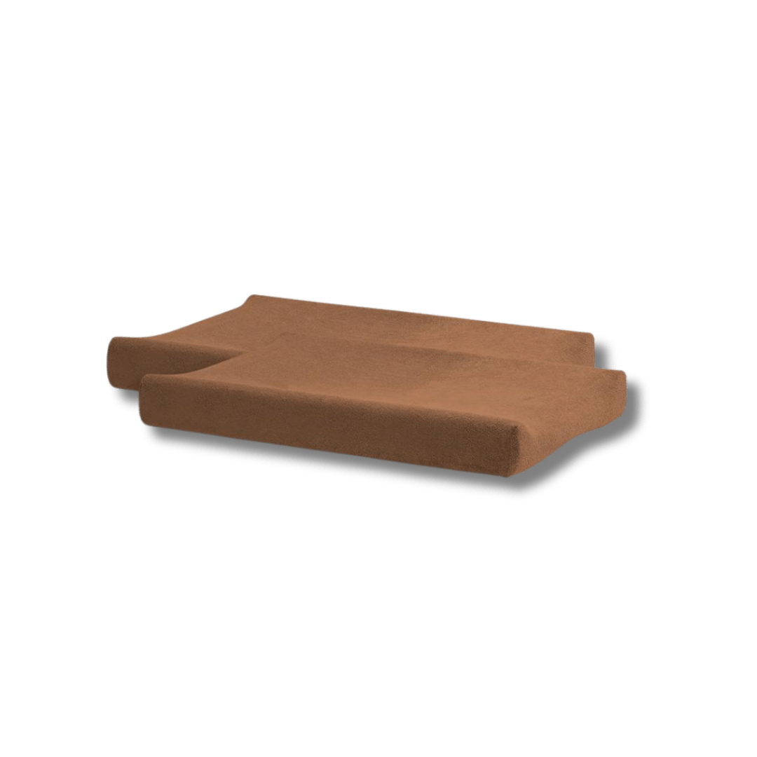 Housse matelas à langer en éponge - Caramel (Lot de 2) pour bébé - Pour les mômes