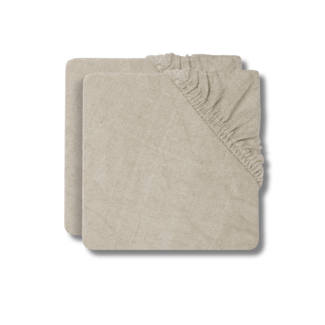 Housse matelas à langer en éponge - Nougat (Lot de 2) pour bébé - Pour les mômes