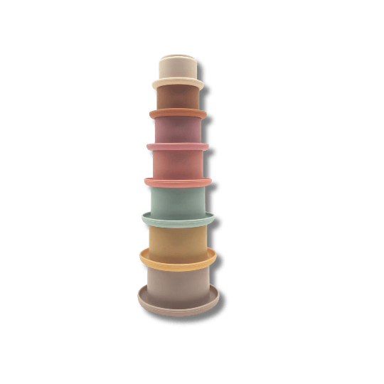Jouet en silicone à empiler - Gobelets pour bébé - Pour les mômes