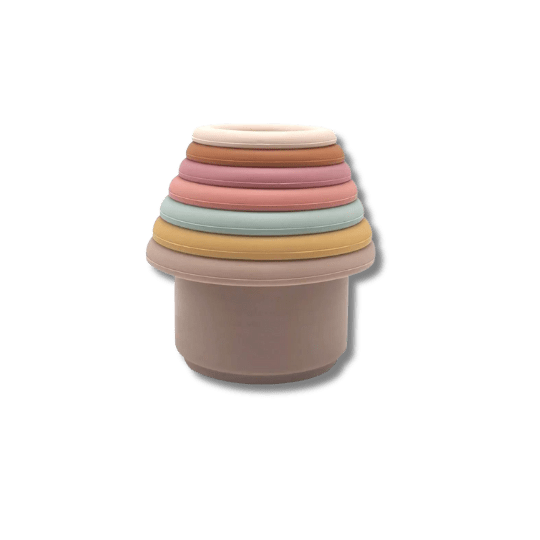 Jouet en silicone à empiler - Gobelets pour bébé - Pour les mômes