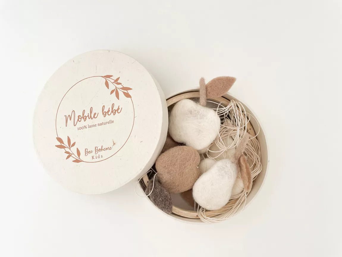 Mobile décoratif - Pommes & Poires pour bébé - Pour les mômes
