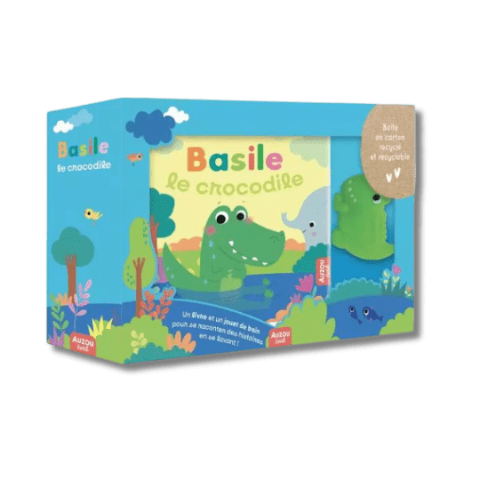 Mon premier livre de bain - Basile le crocodile pour bébé - Pour les mômes