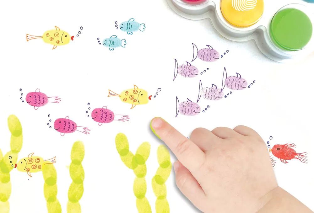 Pack 6 encreurs à doigt pour bébé - Pour les mômes