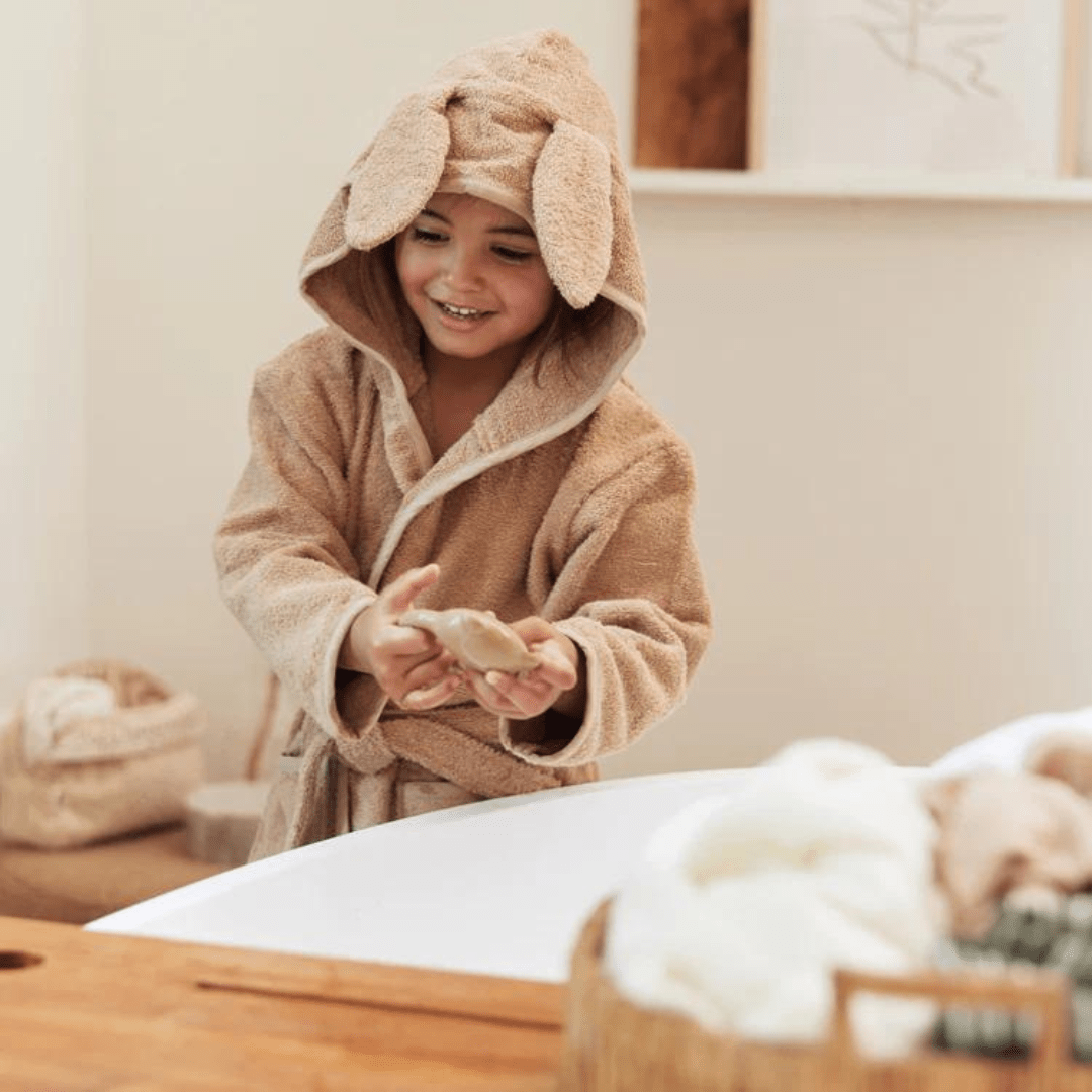 Peignoir 1/2 ans - Biscuit pour bébé - Pour les mômes