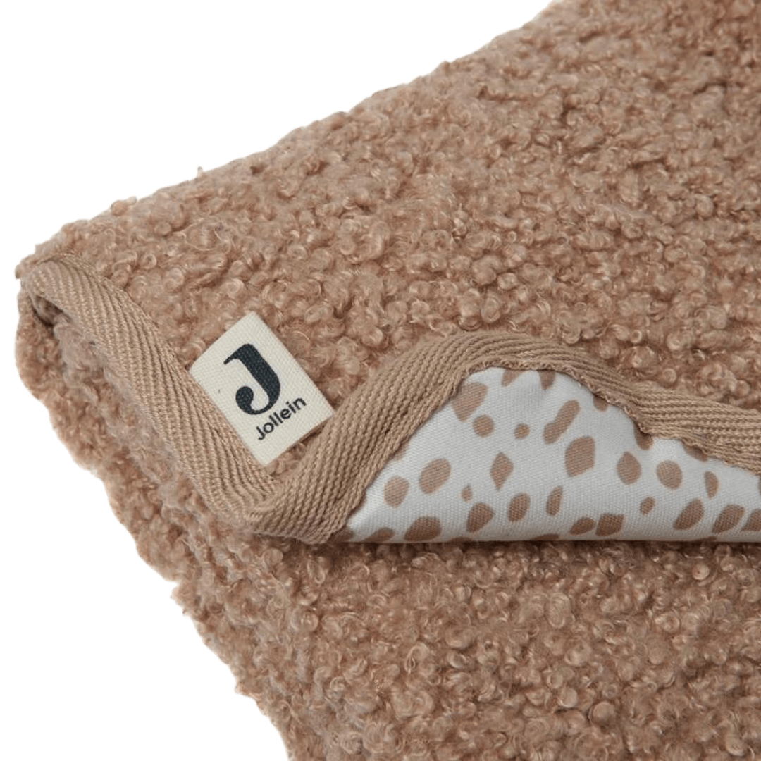 Tapis à langer nomade bouclé - Biscuit pour bébé - Pour les mômes