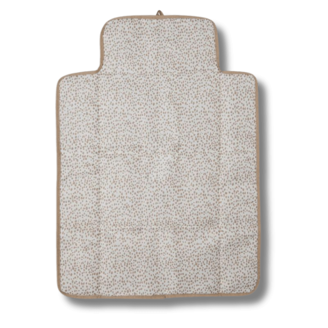 Tapis à langer nomade bouclé - Biscuit pour bébé - Pour les mômes