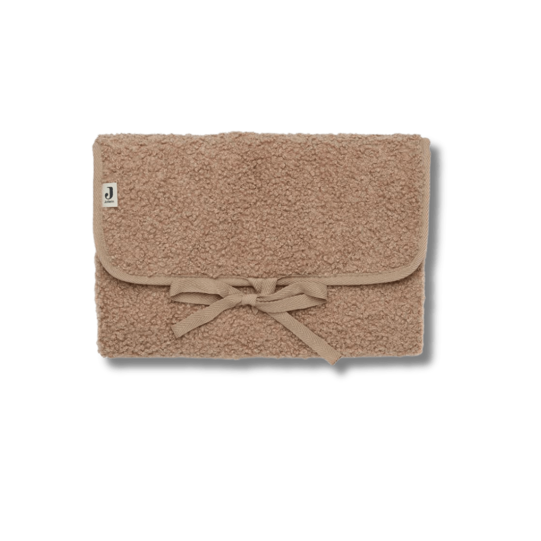 Tapis à langer nomade bouclé - Biscuit pour bébé - Pour les mômes