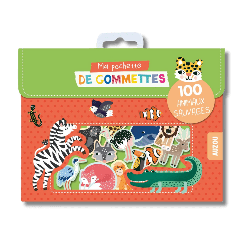 100 gommettes - Les animaux sauvages pour bébé - Pour les mômes