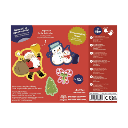100 Gommettes petites mains - Noël pour bébé - Pour les mômes