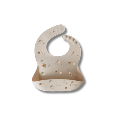 Bavoir en silicone - Abricot pour bébé - Pour les mômes