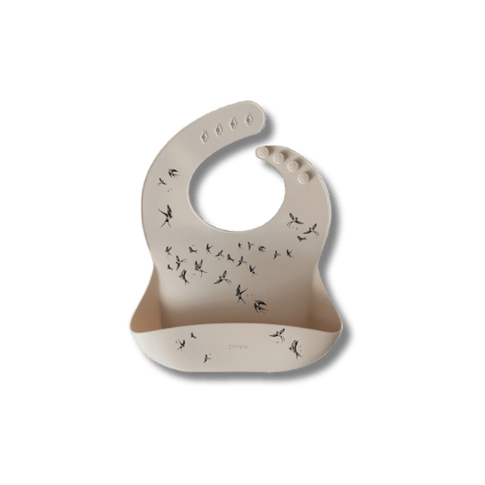 Bavoir en silicone - Hirondelle "sable" pour bébé - Pour les mômes