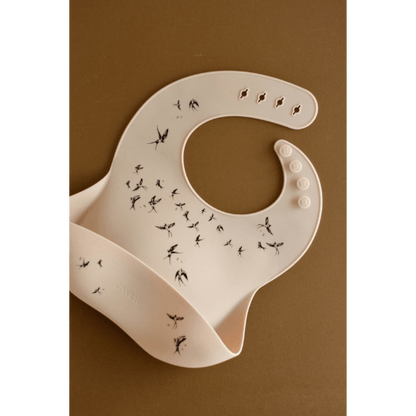 Bavoir en silicone - Hirondelle "sable" pour bébé - Pour les mômes