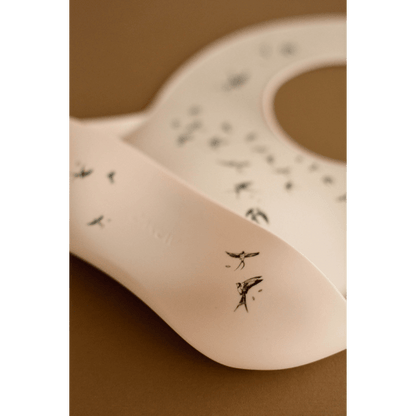 Bavoir en silicone - Hirondelle "sable" pour bébé - Pour les mômes