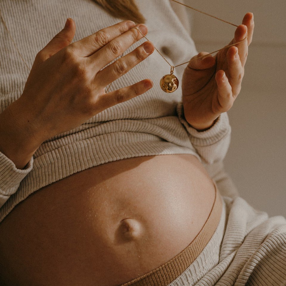 Bola de grossesse MOON - Argent sur cordon pour bébé - Pour les mômes