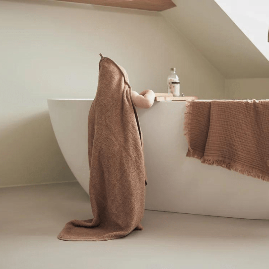 Cape de bain en éponge - Biscuit pour bébé - Pour les mômes
