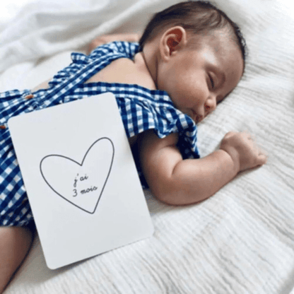 Cartes étapes mois par mois pour bébé - Pour les mômes