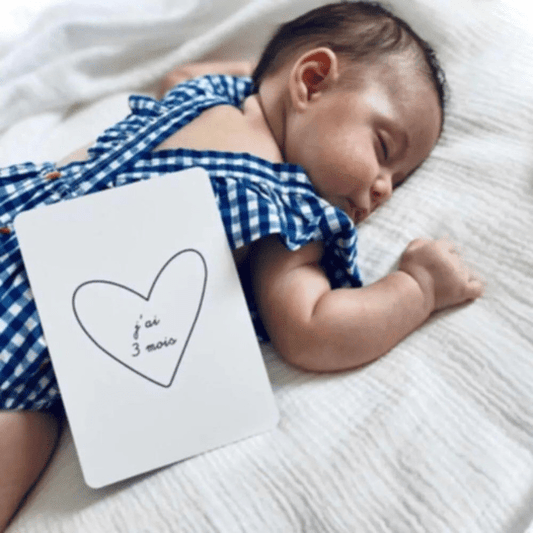 Cartes étapes mois par mois pour bébé - Pour les mômes