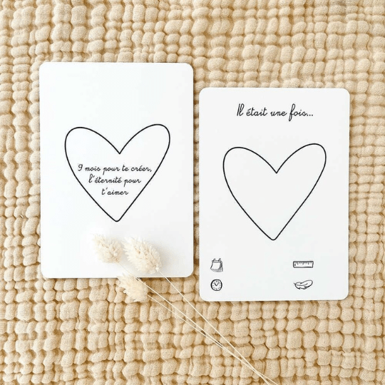 Cartes étapes mois par mois pour bébé - Pour les mômes