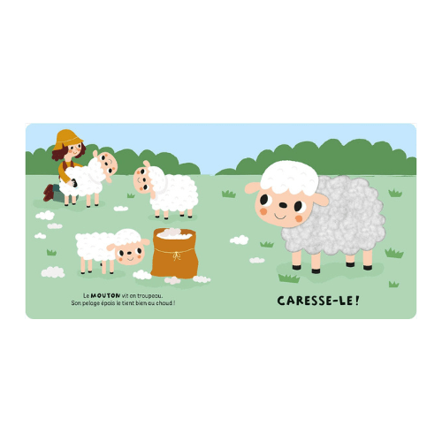 Coffret à toucher - Les animaux de la ferme pour bébé - Pour les mômes