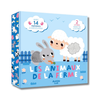 Coffret à toucher - Les animaux de la ferme pour bébé - Pour les mômes