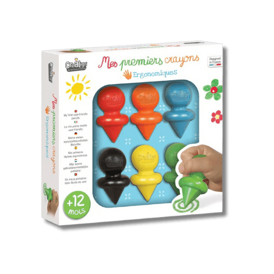 Coffret créatif pour enfants - Mes 6 premiers crayons pour bébé - Pour les mômes