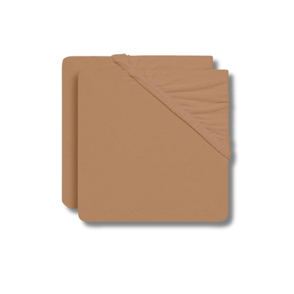 Drap - housse jersey - Biscuit (Lot de 2) pour bébé - Pour les mômes