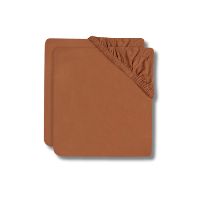 Drap - housse jersey - Caramel (Lot de 2) pour bébé - Pour les mômes