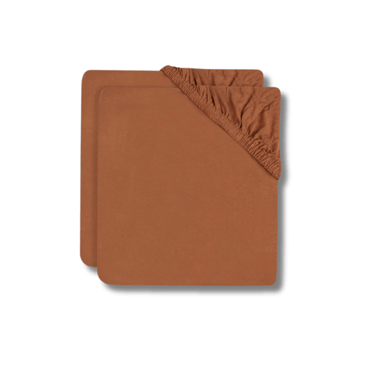 Drap - housse jersey - Caramel (Lot de 2) pour bébé - Pour les mômes