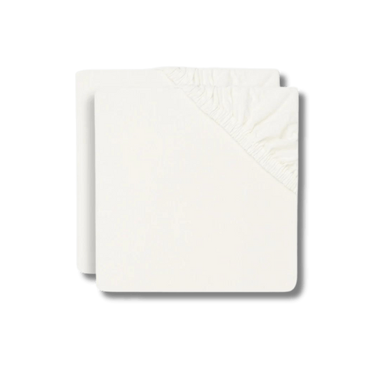 Drap - housse jersey - Ivoire (Lot de 2) pour bébé - Pour les mômes