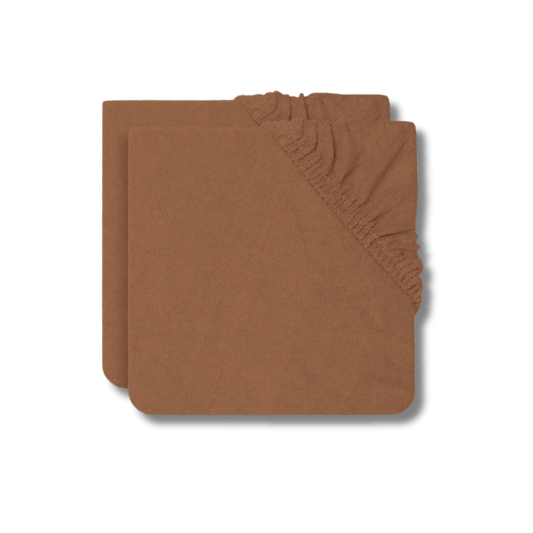 Housse matelas à langer en éponge - Caramel (Lot de 2) pour bébé - Pour les mômes
