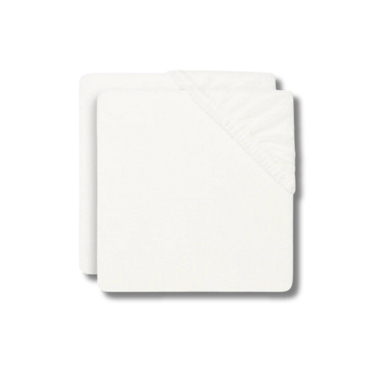 Housse matelas à langer en éponge - Ivoire (Lot de 2) pour bébé - Pour les mômes