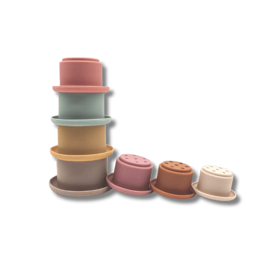 Jouet en silicone à empiler - Gobelets pour bébé - Pour les mômes