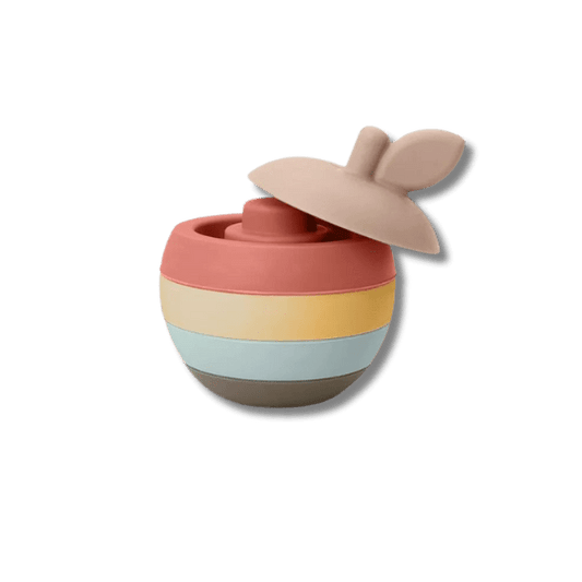 Jouet en silicone à empiler - Pomme pour bébé - Pour les mômes