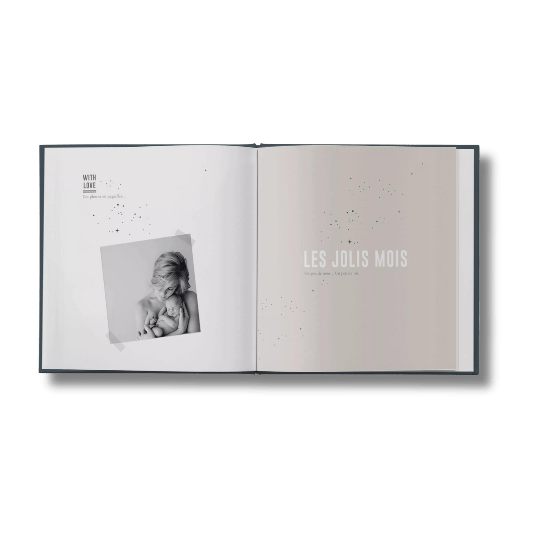 Livre de naissance "Céleste" - Minéral pour bébé - Pour les mômes
