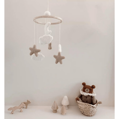 Mobile décoratif - Lune, étoiles & nuages pour bébé - Pour les mômes
