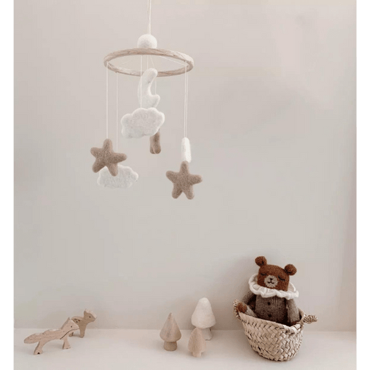 Mobile décoratif - Lune, étoiles & nuages pour bébé - Pour les mômes