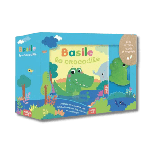 Mon premier livre de bain - Basile le crocodile pour bébé - Pour les mômes